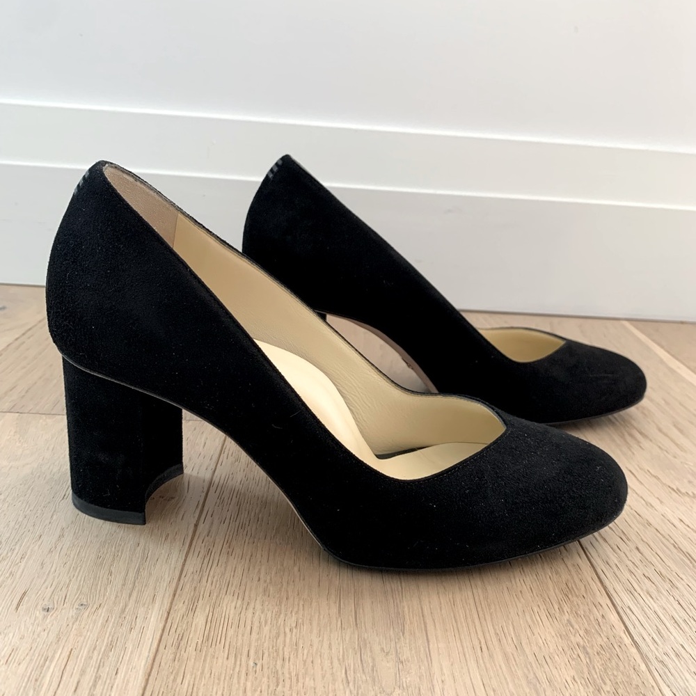 Sarah Flint Perfect Round Toe Pumps | Black Suede | 37.5